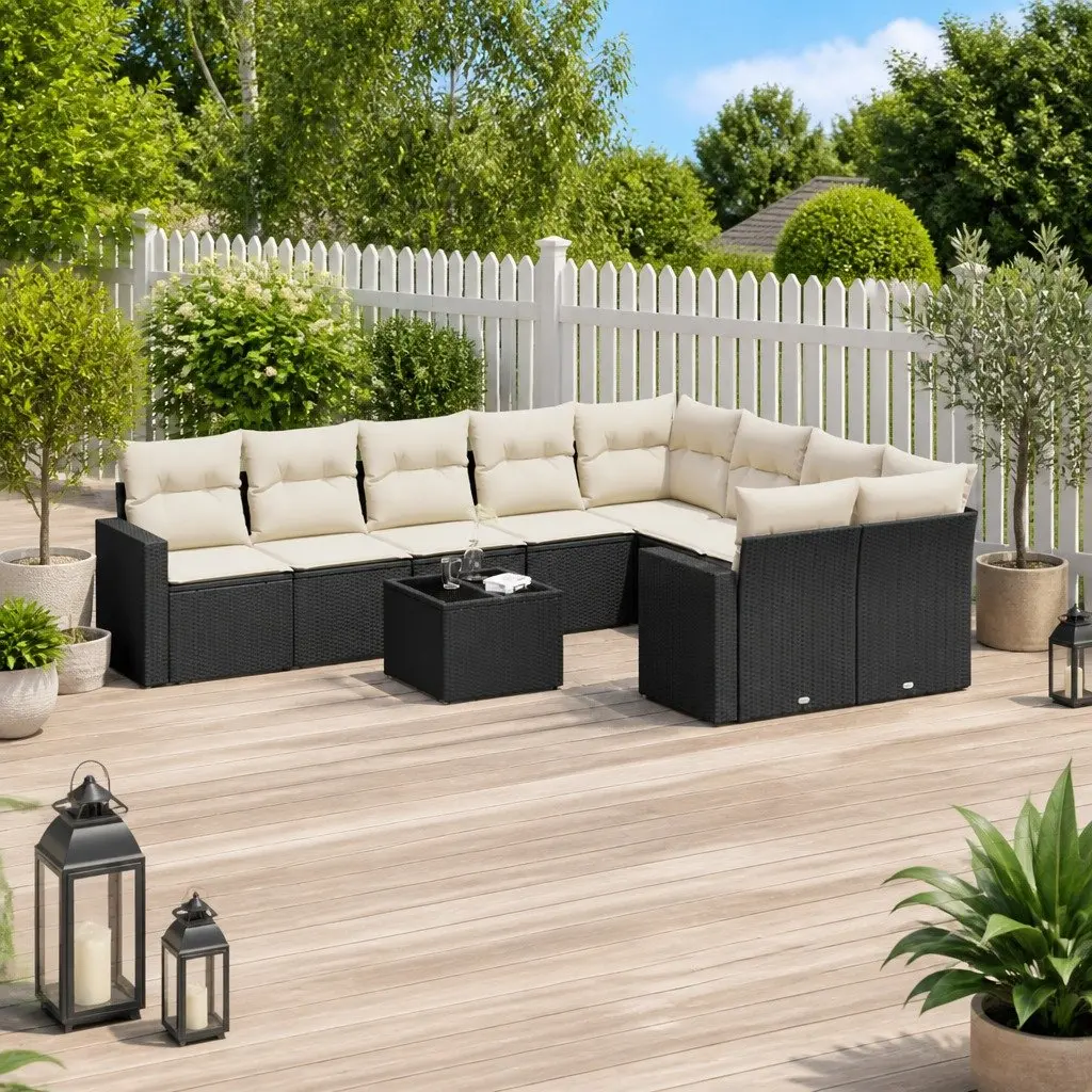10-Piece Modular Rattan Sofa Set