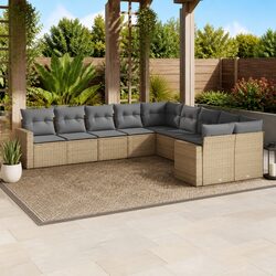 Friendly 10-Piece Outdoor Sofa Set for Relaxation