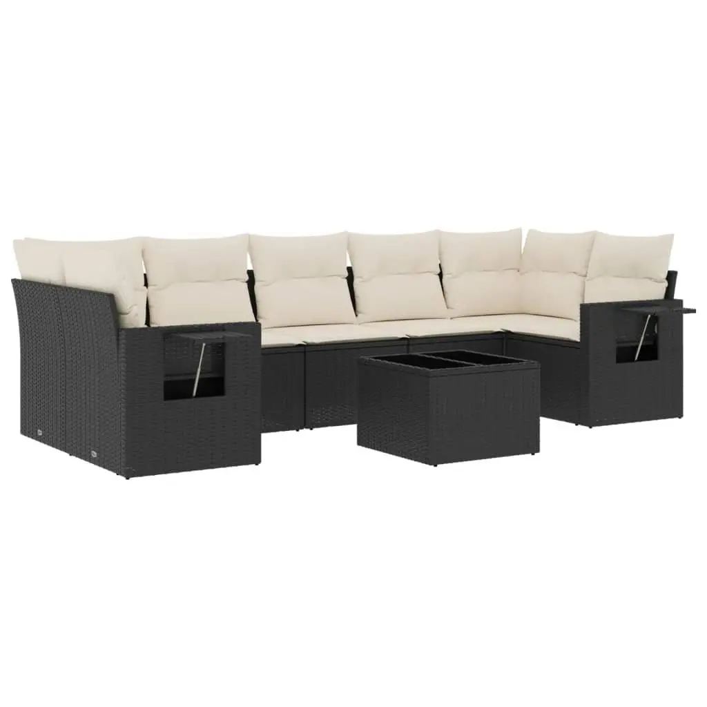 Garden Sofa Set 8 Piece Outdoor Furniture Modular Patio Lounge with Storage