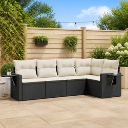 Your Ideal 5 Piece Black Garden Sofa Set Awaits