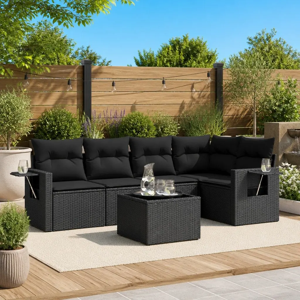 6 Piece Garden Sofa Set