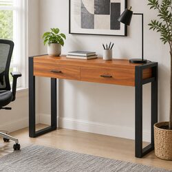 Your Stylish 2-Drawer Wooden Desk 100x40x75 cm