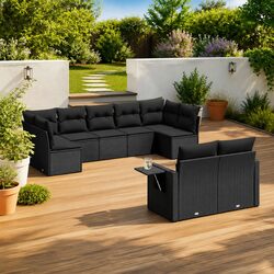 Friendly 9 Piece Garden Sofa Set for Your Outdoor Retreat
