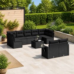 Friendly 10 Piece Garden Sofa Set for Relaxing Outdoors