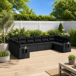 10 Piece Garden Sofa Set