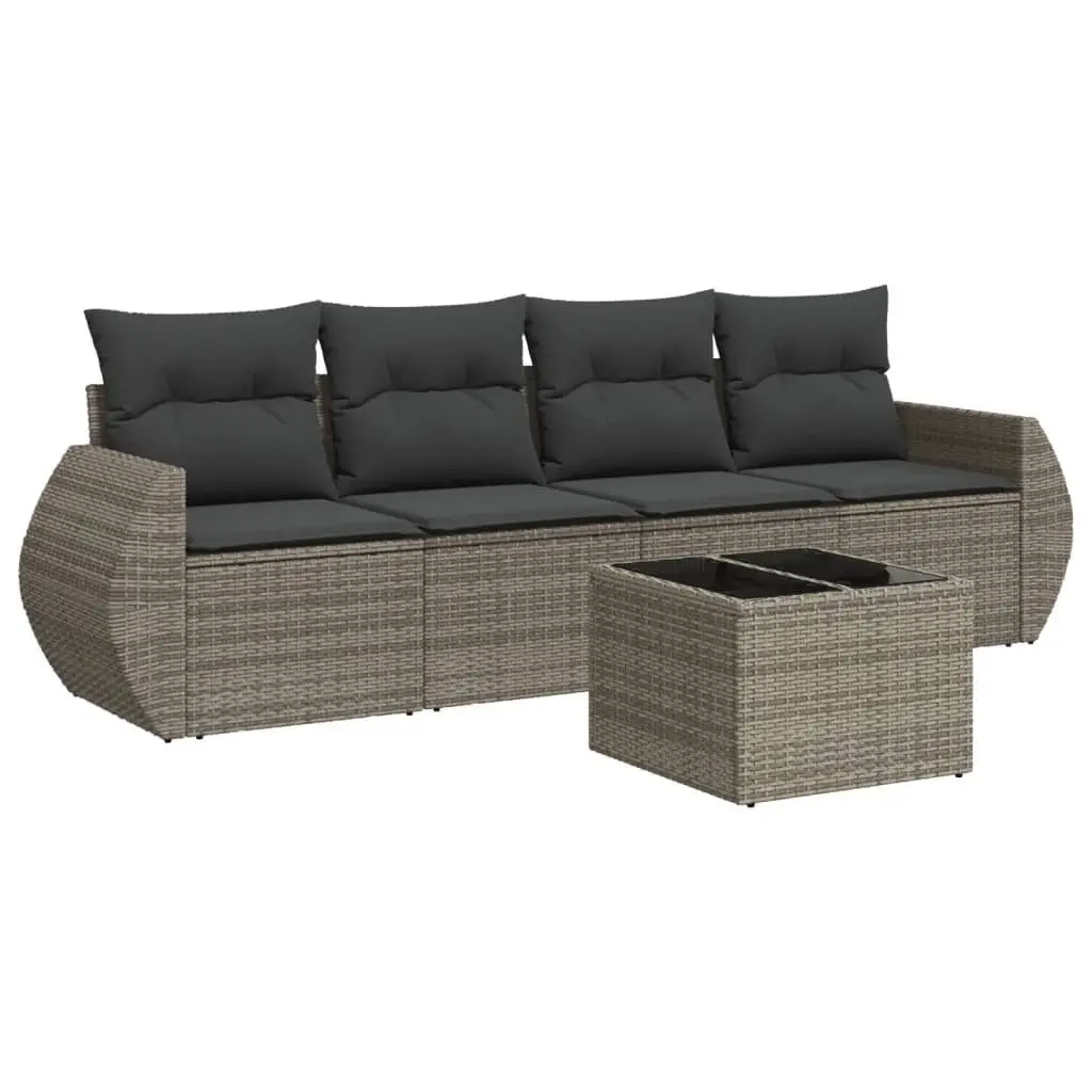 5 Piece Garden Sofa Set for Outdoor Enjoyment