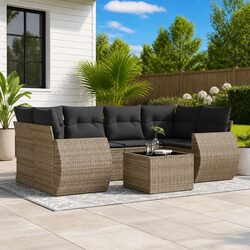 Make Your Outdoor Space Welcoming with a 7-Piece Sofa Set