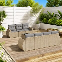 Friendly 8-Piece Outdoor Sofa Set with Versatile Design