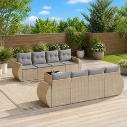 Friendly 9-Piece Garden Sofa Set for Your Patio