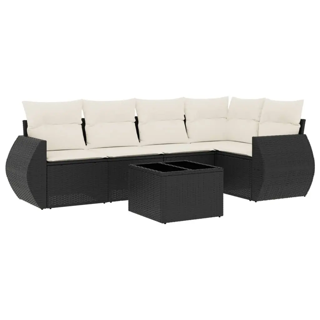 6 Piece Garden Sofa Set for Outdoor Enjoyment