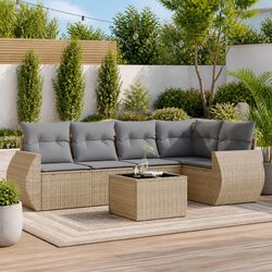 Create a Cozy Outdoor Space with a 6-Piece Sofa Set
