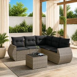 Your Outdoor Companion: 6 Piece Garden Sofa Set