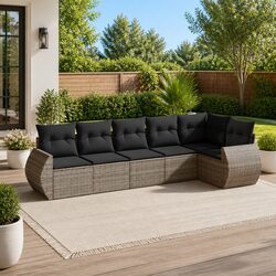 Make Your Outdoor Area Cozy with 6-Piece Sofa Set