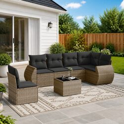 Enhance Your Outdoor Area with a 7 Piece Sofa Set