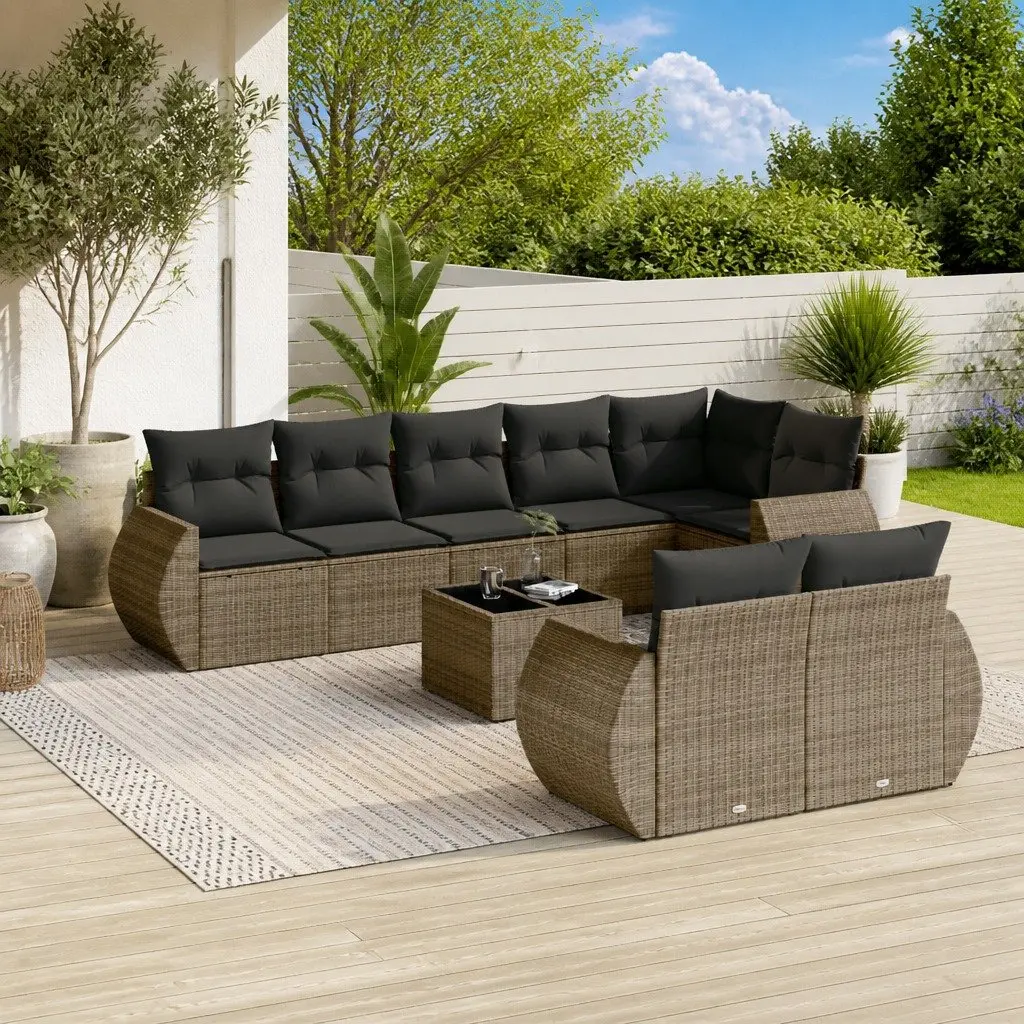 9-Piece Garden Sofa Set for Outdoor Fun