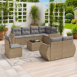 Make Outdoor Relaxation Easy with Our 9-Piece Sofa Set