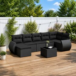 Your Friendly 8-Piece Garden Sofa Set Awaits