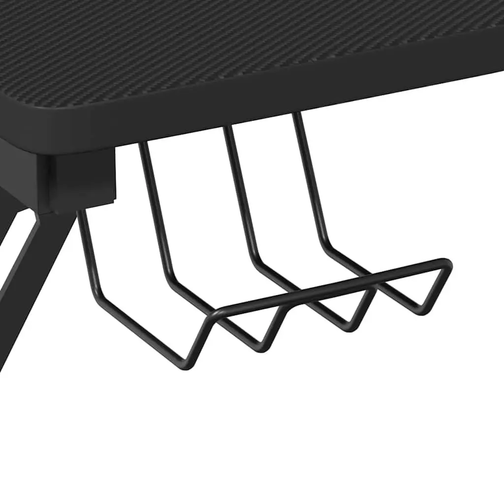 Computer Workstation Desk Black Y Shape Legs 90x60x75cm