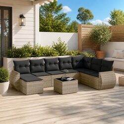 Cozy 9-Piece Garden Sofa Set for Relaxing Outdoors