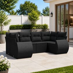 Enhance Your Outdoors with a 6-Piece Garden Sofa Set