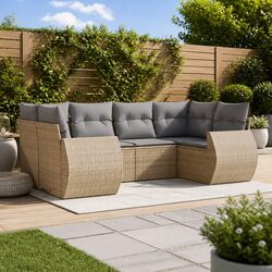 Enjoy Outdoor Comfort with This 6-Piece Garden Sofa Set