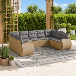 Enjoy Your Outdoor Time with This 9 Piece Sofa Set