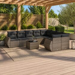 Your 10-Piece Grey Garden Sofa Set Awaits