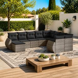 Your Perfect Outdoor Relaxation with 10-Piece Garden Sofa Set