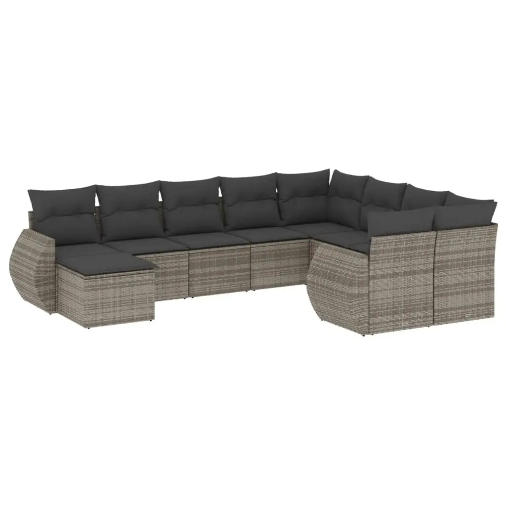 Outdoor Relaxation with 10-Piece Garden Sofa Set