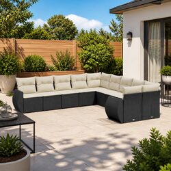 Welcome Comfort with This 10 Piece Outdoor Sofa Set