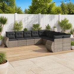 Your Perfect 11-Piece Grey Garden Sofa Set Awaits