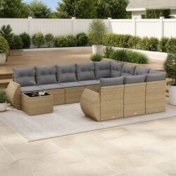 Create Your Perfect Outdoor Space with 11-Piece Sofa Set