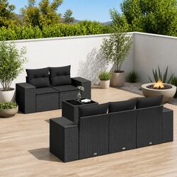 Your Perfect Outdoor Seating: 6-Piece Garden Sofa Set