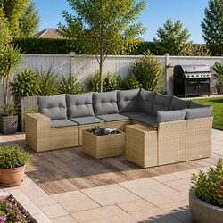 Your New 9 Piece Garden Sofa Set Awaits