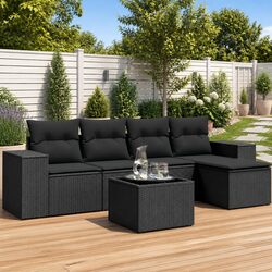 Your 6 Piece Garden Sofa Set Awaits - Poly Rattan