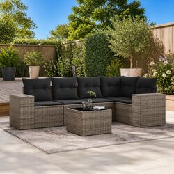 Make Your Outdoor Area Cozy with This 6-Piece Sofa Set