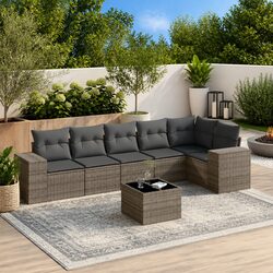 Friendly 7 Piece Garden Sofa Set with Cushions for You