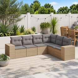 Create a Cozy Outdoor Oasis with 6-Piece Sofa Set