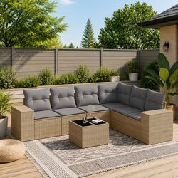 Create a Cozy Space with a 7-Piece Garden Sofa Set
