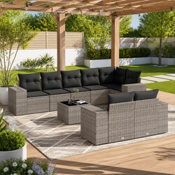 Friendly 9 Piece Outdoor Sofa Set for Your Space