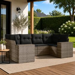 Your Ideal Outdoor 6-Piece Grey Sofa Set for Relaxation