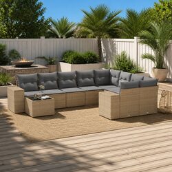 Friendly 10-Piece Garden Sofa Set with Smart Storage