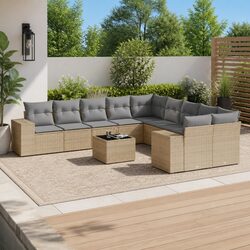 Friendly 11-Piece Outdoor Sofa Set for Your Patio