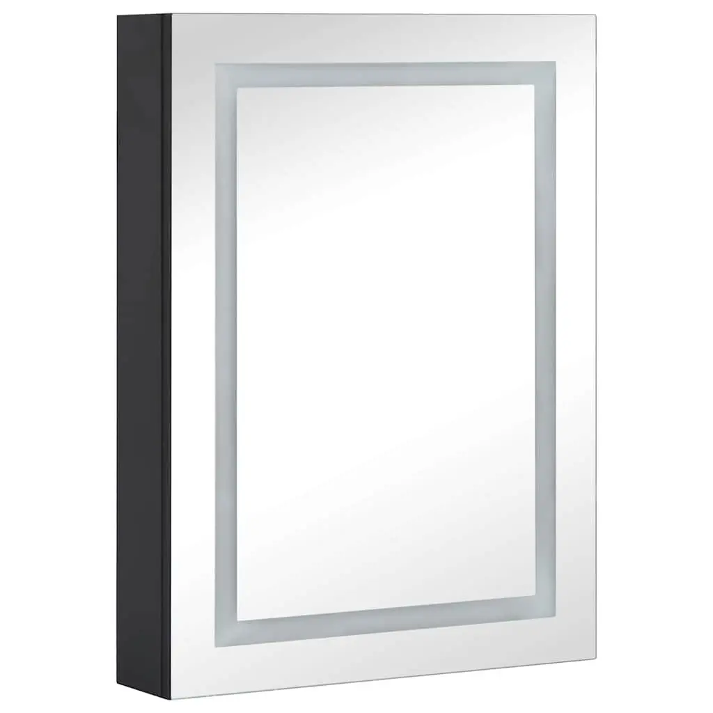 Vanity Cabinet with Integrated LED Light Anthracite 50x13x70cm