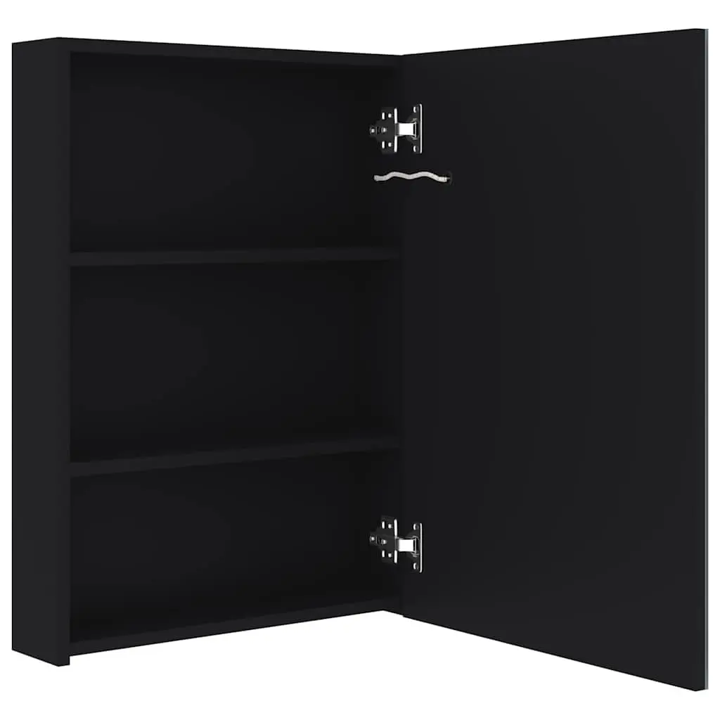 Vanity Cabinet with Integrated LED Light Anthracite 50x13x70cm