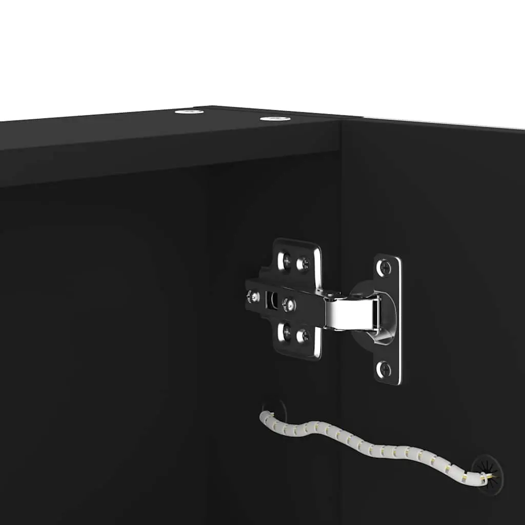 Vanity Cabinet with Integrated LED Light Anthracite 50x13x70cm