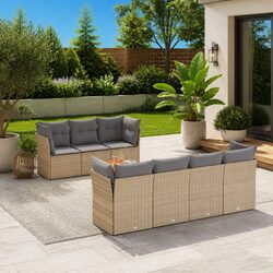 Friendly 8-Piece Modular Sofa Set for Your Garden