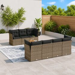 Friendly 8-Piece Garden Sofa Set for Your Home