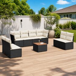 Get Comfortable with Our 9-Piece Outdoor Sofa Set