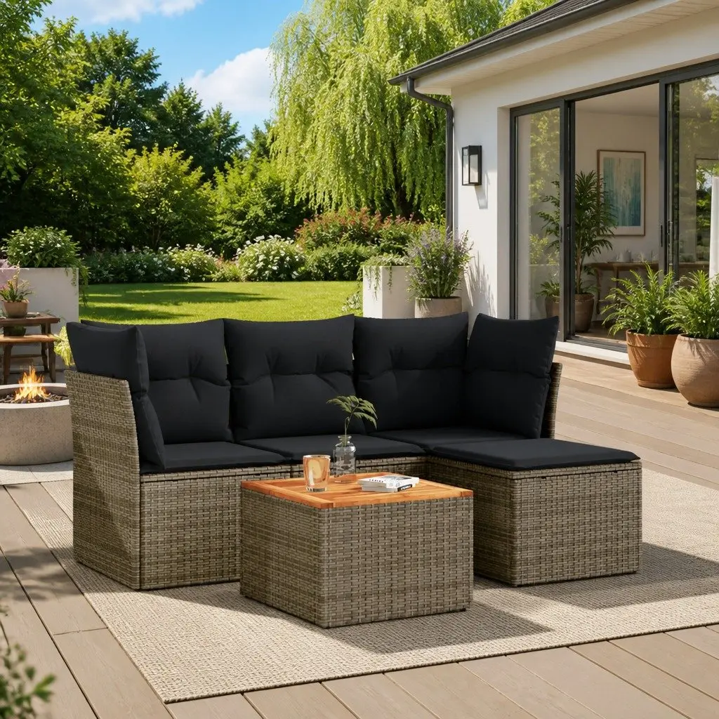 5 Piece Garden Sofa Set for Relaxing Outside